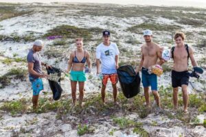 Windsurfers Doing A Beach Clean Up - 2 - Windsurf