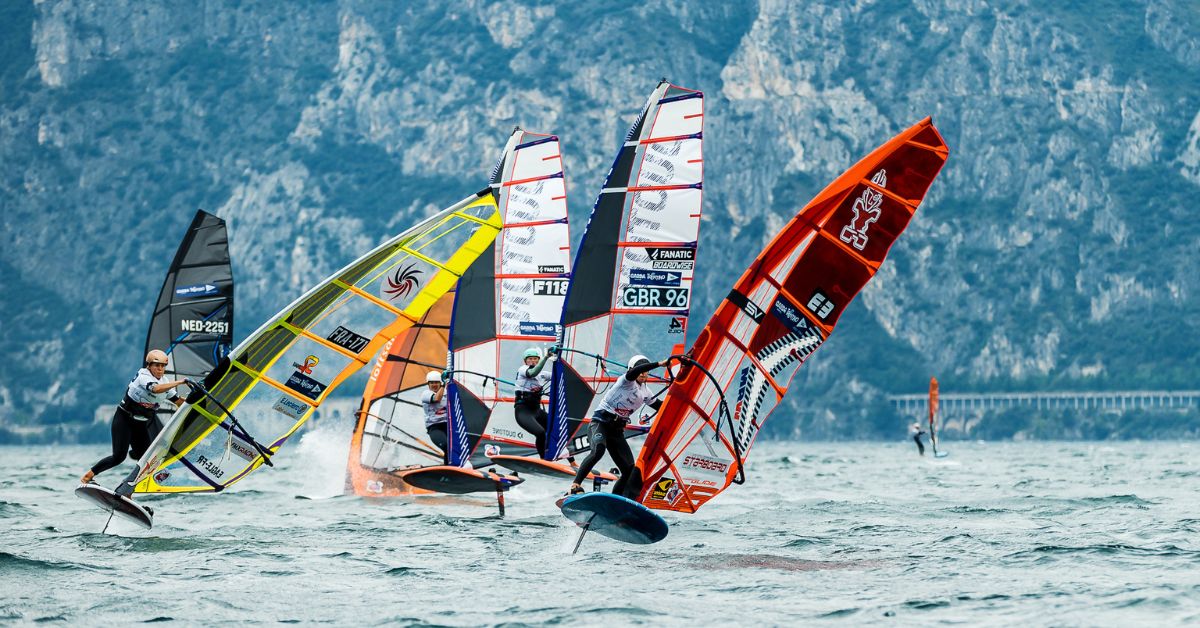 Blanca Alabau racing at the PWA Torbole World Cup