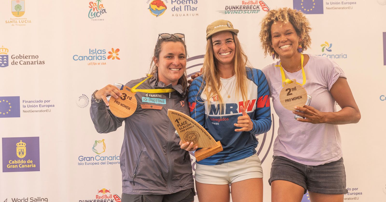 Women's podium PWA Slalom World Tour Pozo