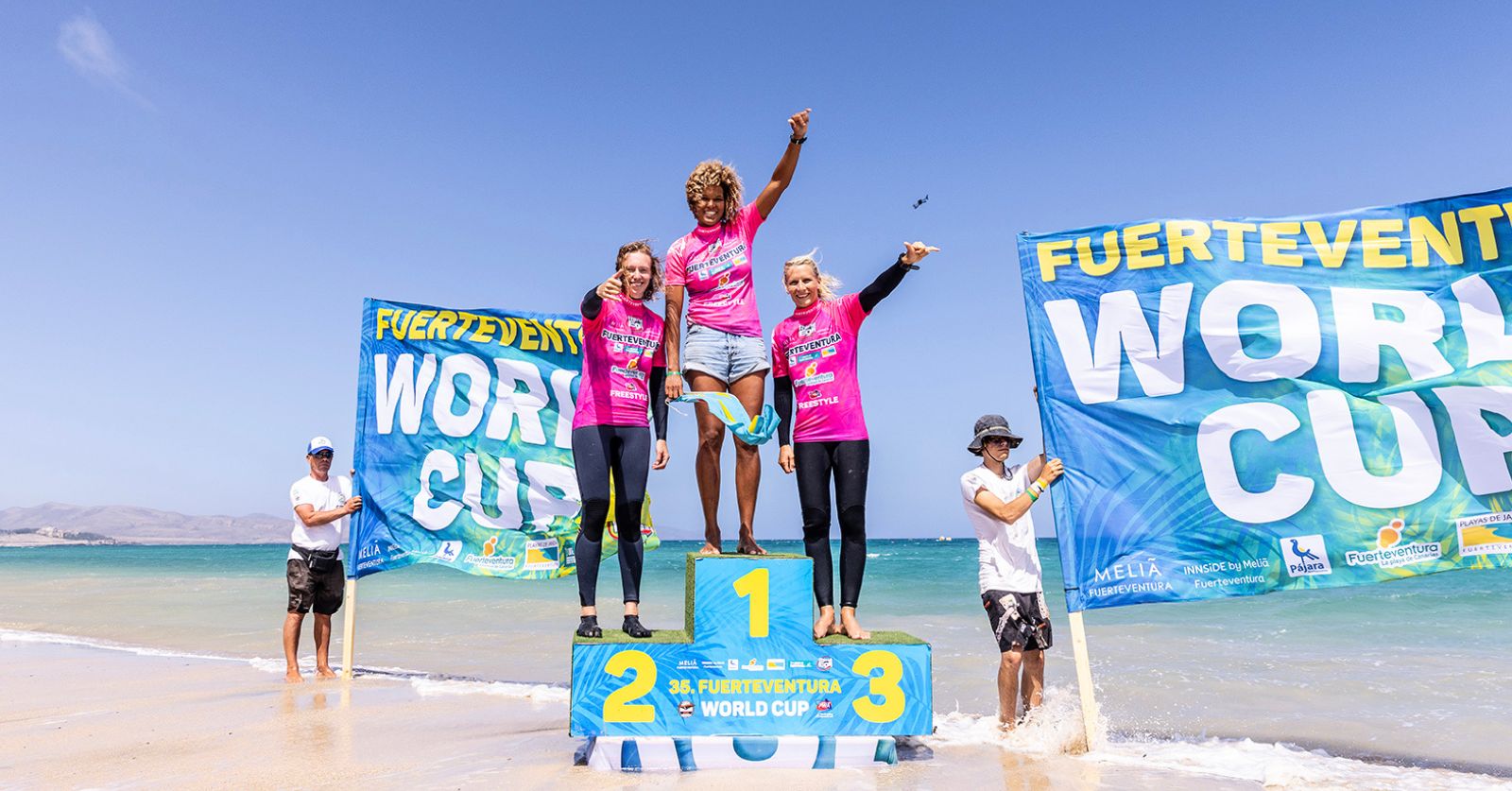 PWA Freestyle Fuerte Women's podium